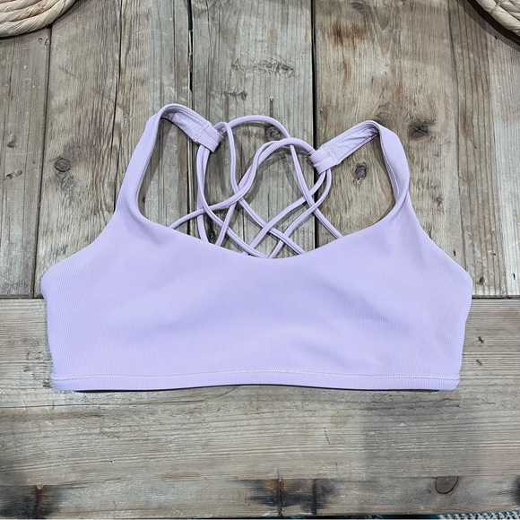 Lululemon Free To Be Ribbed Bra Pink Peony - Picture 3 of 8